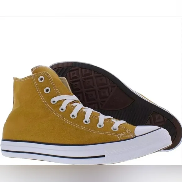 Converse Chuck Taylor All Star Hi Canvas Sneaker 'Wheat/White' A09971C Mustard - Picture 2 of 14